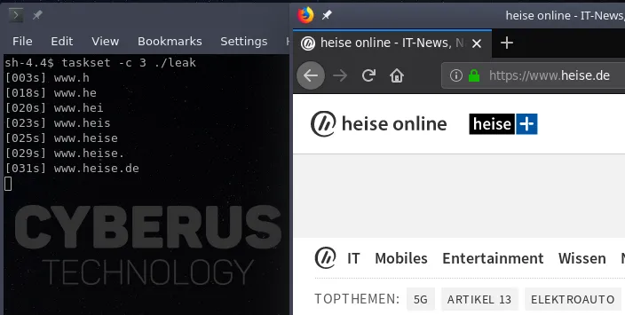 An unprivileged attacker with the ability to execute code can reconstruct
URLs being visited in Firefox.
