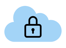 cloud with lock